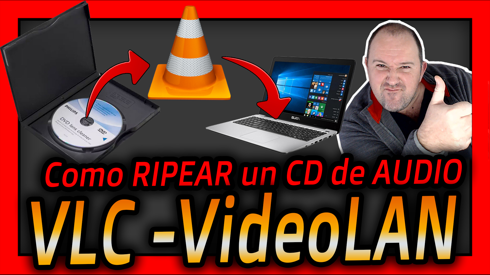 Como RIPEAR o COPIAR un CD de AUDIO ORIGINAL al PC en MP3 Con VLC VIDEOLAN